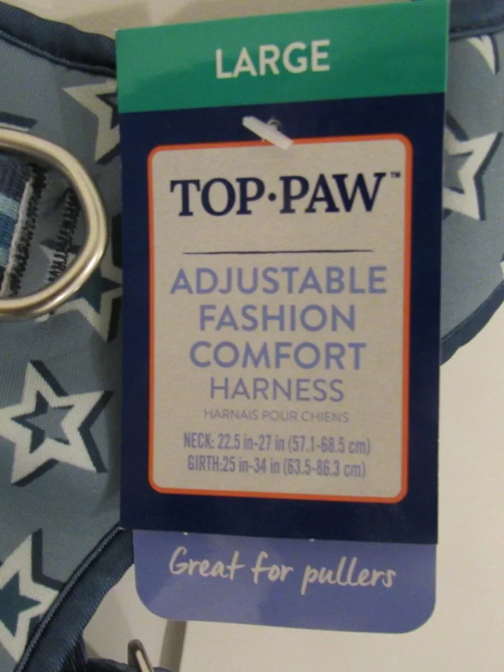 NEW TOP PAW ADJUSTABLE LARGE DOG HARNESS AND MATCHING LEASH